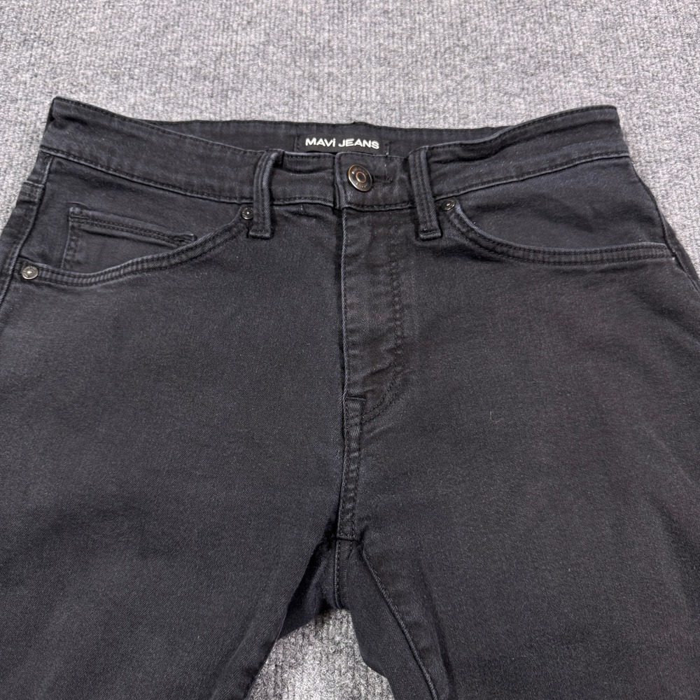 Mavi Jake‎ Slim Leg Black Jeans Mens 31x31 Tencel Stretch Denim - Picture 3 of 11